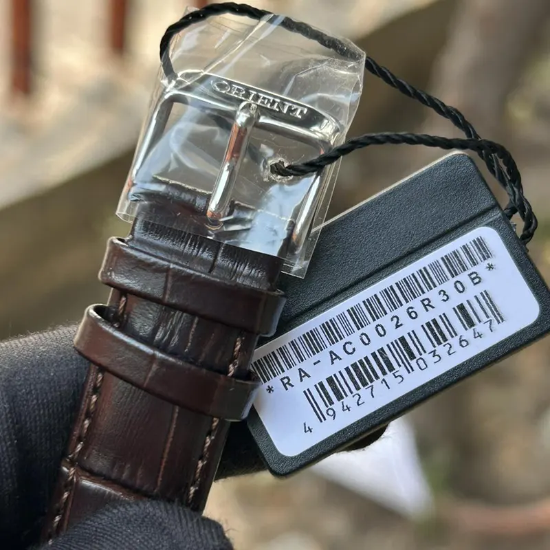 Orient Bambino Version II Dial Leather Men's Watch- RA-AC0026R